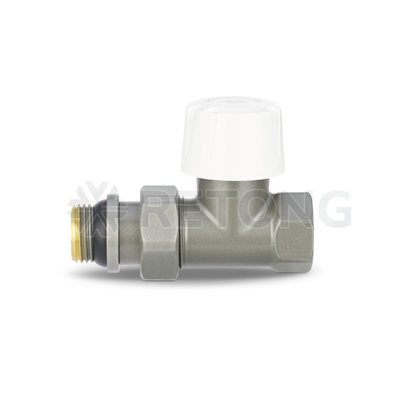 Термостатический клапан (терморегулятор) Varmega VMDV06-310404, 1/2" ВР-НР, прямой, серый