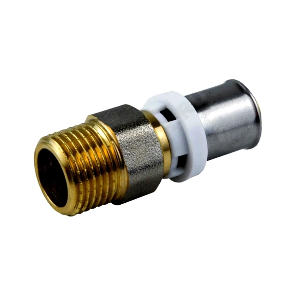 Муфта МП пресс лат Дн16х1/2" НР Aquasfera 8001-01