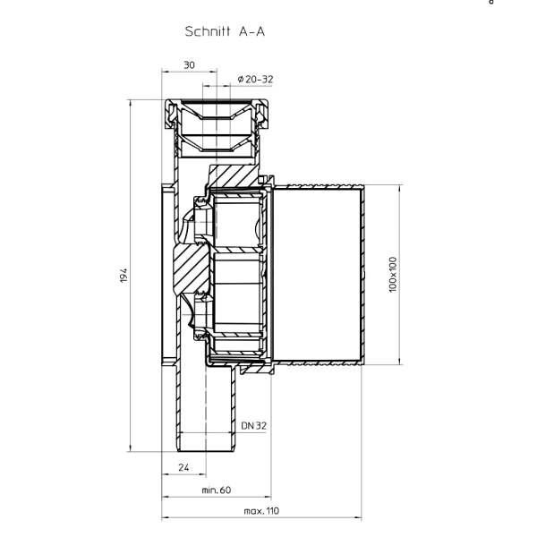 Сифон конд комб/з с выходом на 32мм HL HL138N