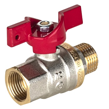 Кран шар лат 1004 Euro нк Ду15 Ру40 м/р полн баб Aquasfera 1004-01