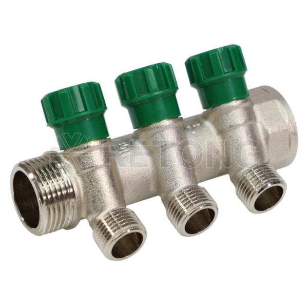 Коллектор лат клап рег 1" м/р 3в 1/2" ПУ н/р 36мм M210 SantechSystems