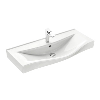 Умывальник меб Беверли 100 1/отв б/к Santek 1.WH30.2.502