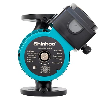 Насос циркул BASIC PRO 65-12SF PN10 230В в/к Shinhoo 71241015