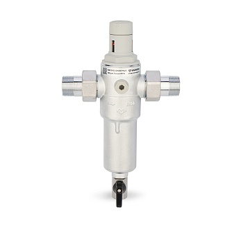 Комбинированный промывной фильтр Varmega VM22902, 3/4" НР, для горячей и холодной воды, с редуктором