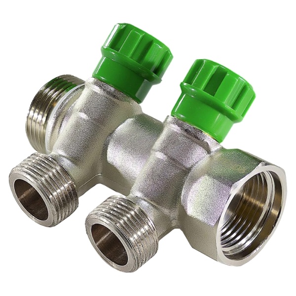 Коллектор лат клап рег 3/4" м/р 3в 1/2" ПУ н/р 36мм M210 SantechSystems