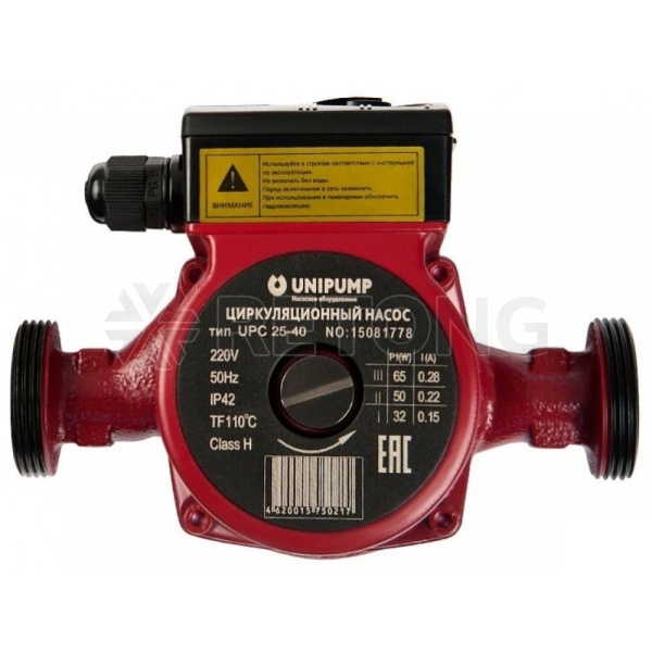 Насос циркул UPC 25-40 130 PN10 230В в/к Unipump 95772