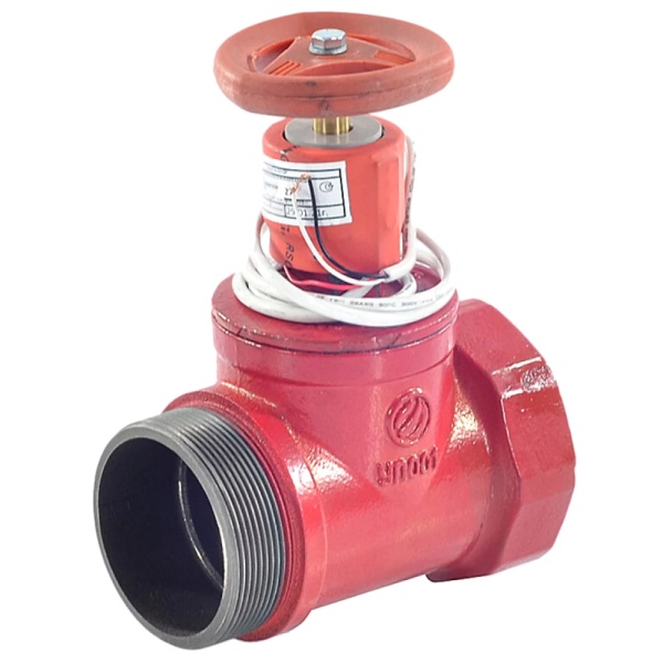 Клапан пожарный чуг прямой Ду65 Ру16 ВР/НР с датч Апогей КПЧП 65-1 110036