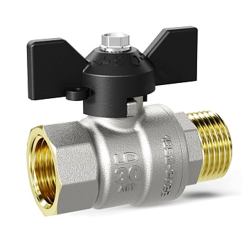 Кран шар лат газ Pride нк Ду25 Ру40 м/р баб LD 47.25.В-Н.Б