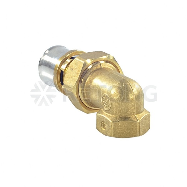 Угольник МП/PE-X пресс лат Дн26х3/4"х90гр ВР разъем Giacomini RM19Y049