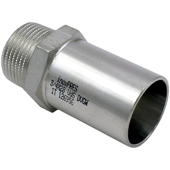Переход нерж AISI316L Дн28х3/4" Ру16 труба/НР Inoxpres RM 269304128