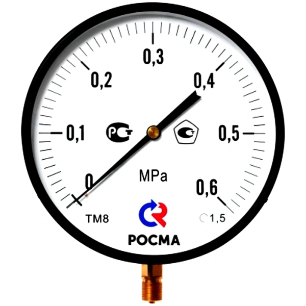 Манометр рад ТМ-810Р.00 0-2,5МПаДк250 М20х1,5 ст Росма 00000009033