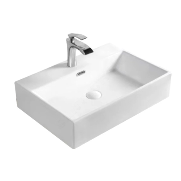 Умывальник Quadra 60 3/вел 1/отв б/к Selena Q01160WG