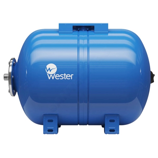 Гидроаккумулятор гориз син 50л 10атм 1" НР WAO Wester 0-14-0970