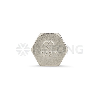 Заглушка Varmega ВР 1/2", никелированная