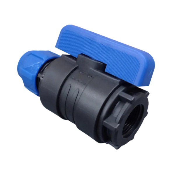 Кран шар компресс ПЭ Дн32х1" ВР Ру16 VALFEX 1210012532100