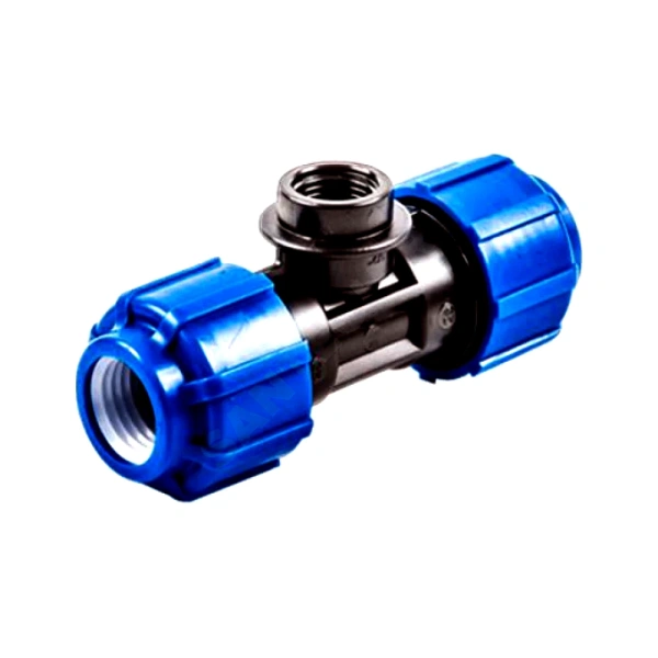 Тройник компресс ПЭ Дн50х1 1/2"х50 ВР Ру16 ТПК-АКВА 52511250