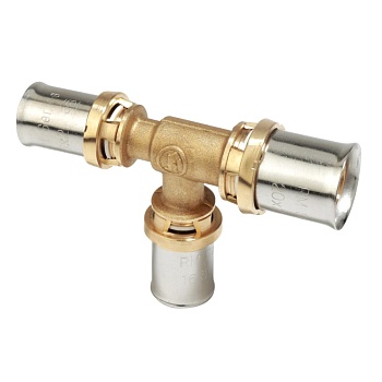 Тройник МП/PE-X пресс лат Дн16х20х16 перех Giacomini RM151Y045