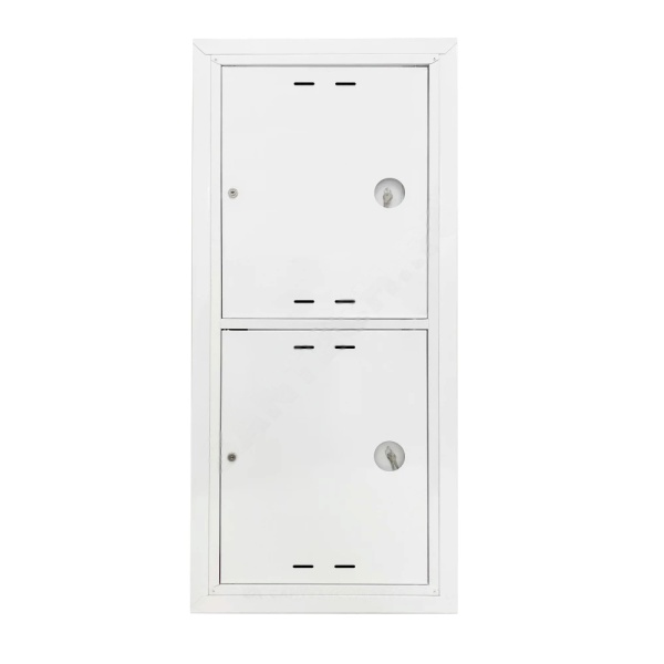 Шкаф пожарный встроен ШПК 320-21 ВЗБ (2ПК) ЗМ 1345х600х230 бел ФАЭКС