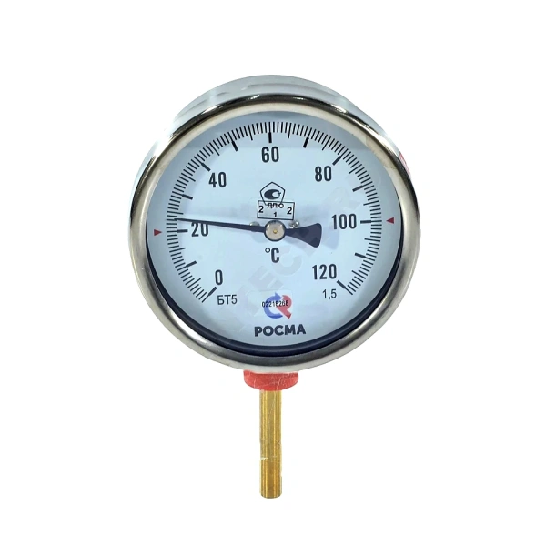 Термометр биметалл БТ-52.211 120С Дк100 L=64 G1/2" рад Росма 00000002644