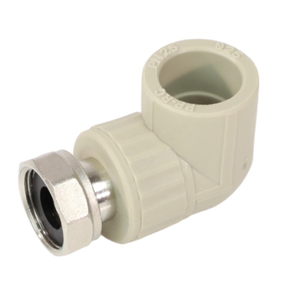 Угольник PP-R сер комб Дн20х3/4" нак/г VALFEX 10138120Г