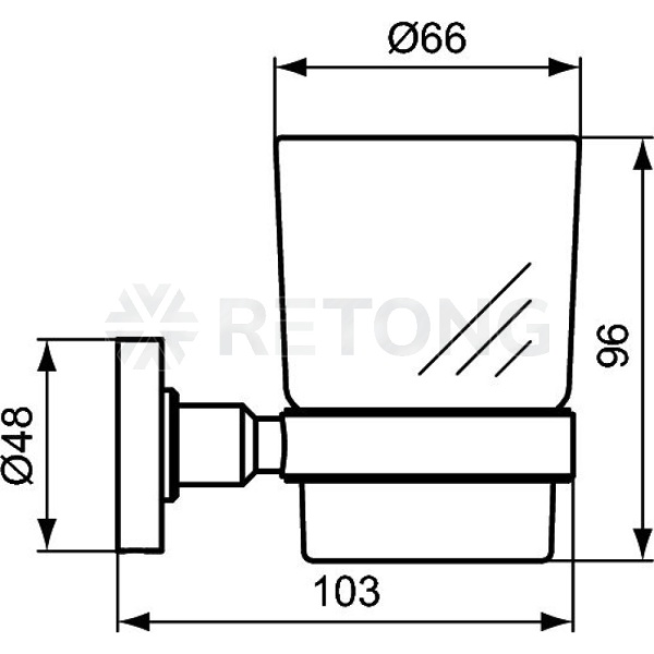 Набор аксесс IOM 3 предмета черн мат Ideal Standard A9245XG