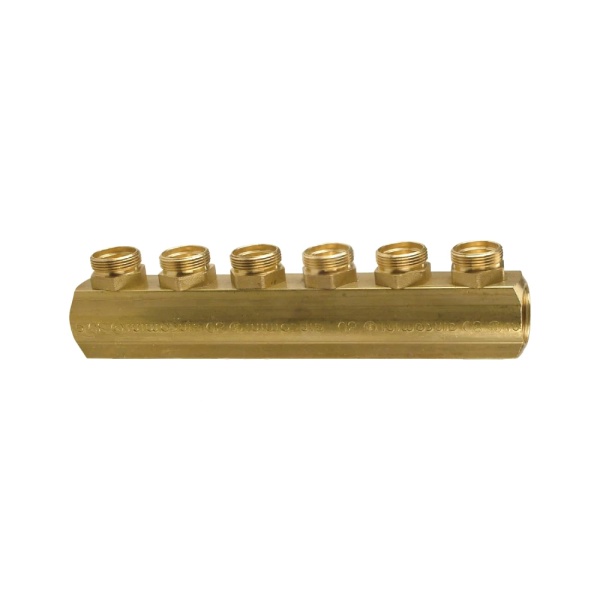 Коллектор лат 1 1/4" м/м 4в база 18 н/р 50мм Giacomini R551SY044