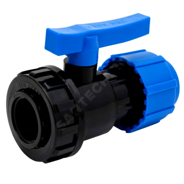 Кран шар компресс ПЭ Дн32х3/4" ВР Ру16 ТПК-АКВА 554223234