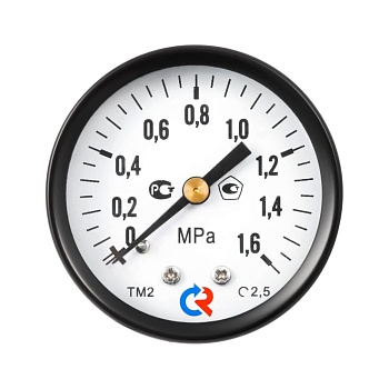Манометр осев ТМ-310Т.00 0-1,0МПаДк63 G1/4" ст Росма 00000008922