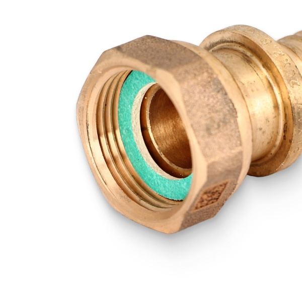 Муфта PE-X бр аксиал Дн20х3/4" нак/г RX+ Рехау 14563383001