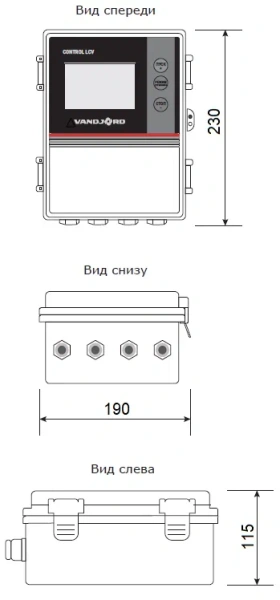 Шкаф управления Control LCV 131 5,5kW DOL Vandjord 51541002