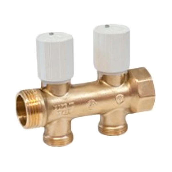 Коллектор лат клап рег 1" м/р 3в 3/4" ЕК н/р 50мм Giacomini R583VY103