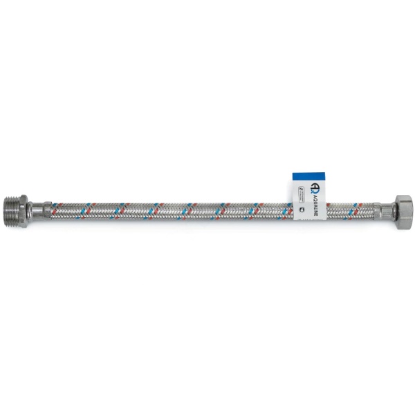 Подводка гибкая д/воды нерж М1/2"-Н1/2" 2м нж/г AQUALINE 04825