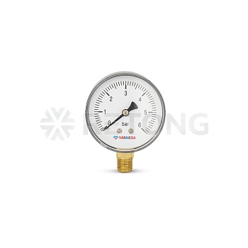 Манометр радиальный Varmega VMMT10-630602, диаметр 63 мм, 6 бар, 1/4"