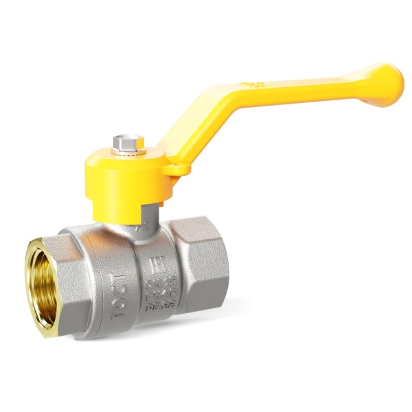 Кран шар лат газ Pride нк Ду40 Ру25 м/м рыч LD 47.112.1.40 M02 GAS