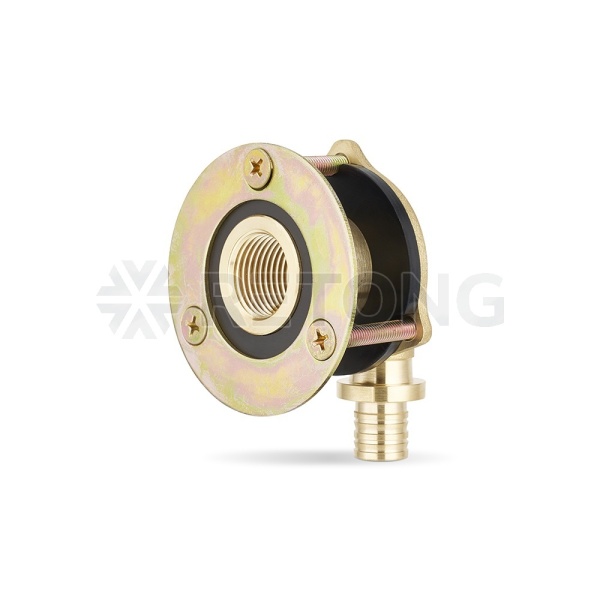 Угольник с внутренней резьбой Varmega Slide-fit VM52011, 16×1/2", с креплением под гипсоркатон, акси
