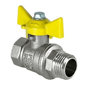 Кран шар лат газ 11Б27фтМ нк Ду20 Ру40 м/р баб VALFEX VF.278.NB3.034.N/P59