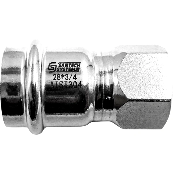 Муфта нерж AISI304 Дн18х1/2" пресс/ВР FS144 SantechSystems