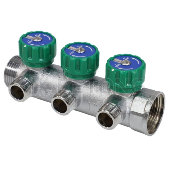 Коллектор лат клап рег 1" м/р 3в 1/2" ПУ н/р 45мм M110 SantechSystems