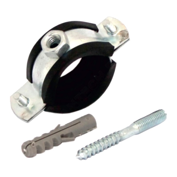 Хомут ст оц рез/пр М8 (72-80)мм (2 1/2") в/к