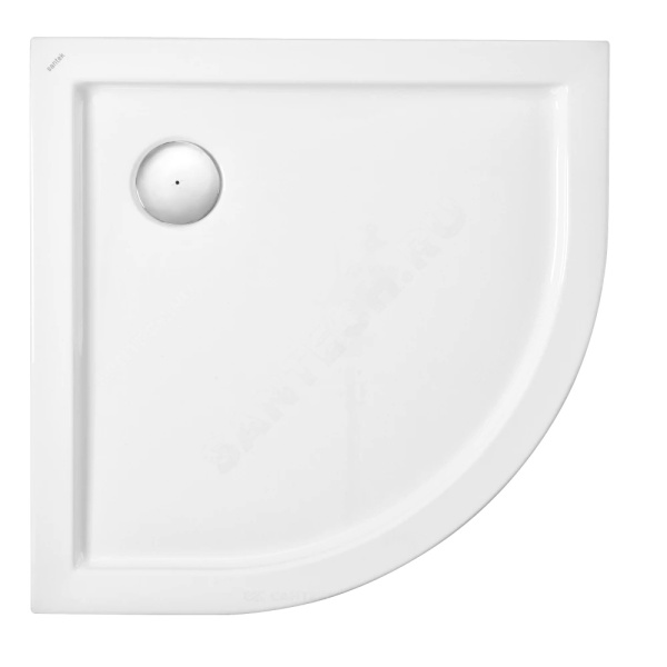 Поддон акр Палермо 90х90 бел в/к Santek 1.WH30.2.478
