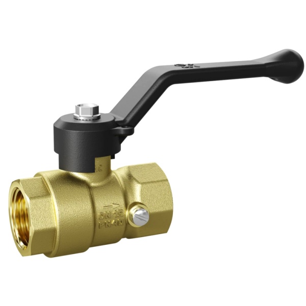 Кран д/ман шар лат Pride G1/2" Ру40 м/м рук LD 44.343.15