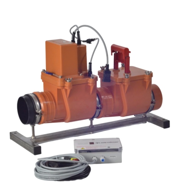 Клапан обратный PP-H кор б/н Дн110 с электроприводом Татполимер ТП-85.100-КЗЭ