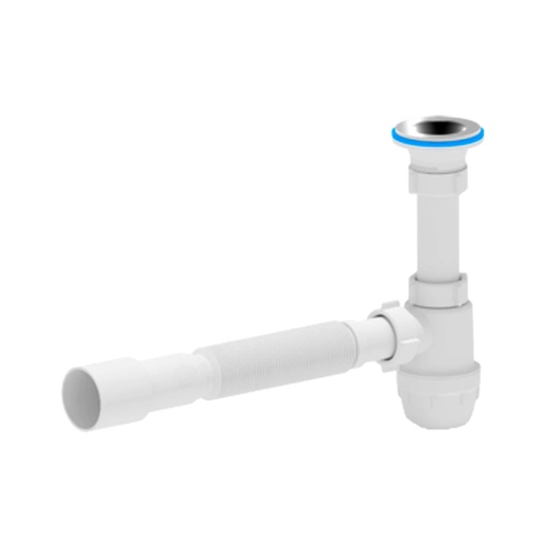 Сифон умыв бут 1 1/4"x32 гофр 32х40/50 нерж/сетка АНИ Юнг АНИ Пласт BM1016