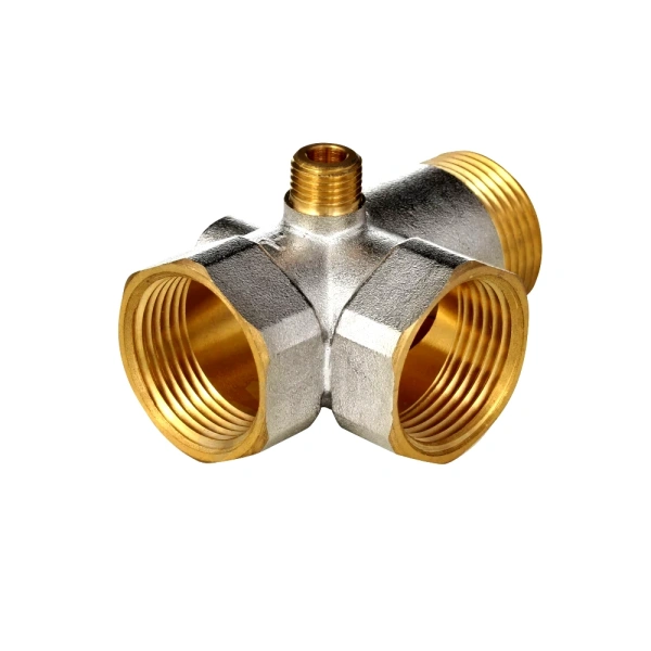 Штуцер пятивыводной 3x1"+2x1/4" лат ник Aquasfera 9036-01