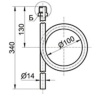Бобышка ст прям №4 БП-КР-40 G1/2" НР L=40 под кран д/ман Росма 00000024790