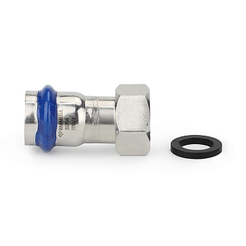 Муфта раструбная Varmega Inox Press с накидной гайкой VM709004208, 42×1 1/2"