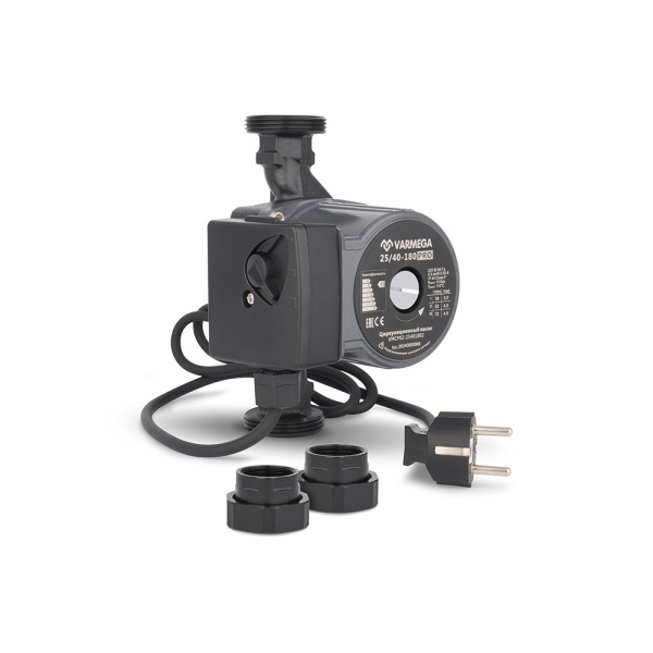 Насос циркуляционный Varmega VMCP02 PRO 25/40 180, VMCP02-25401802, с гайками