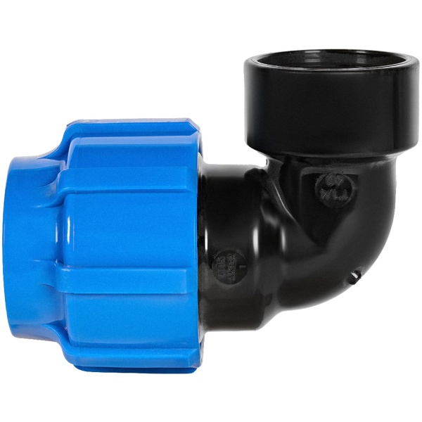 Отвод компресс ПЭ Дн40х1 1/4"х90гр ВР Ру16 ТПК-АКВА 50024114