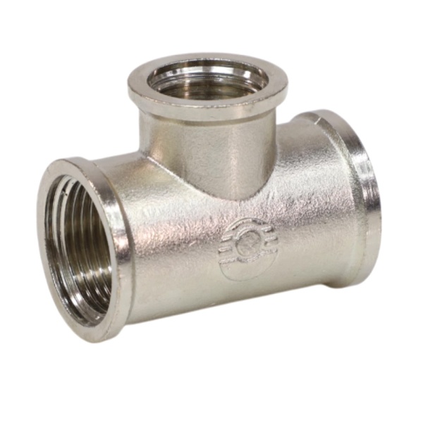 Тройник лат перех Ду20х15х20 ВР никель VALFEX VF.750.N.034.012.034