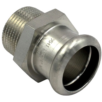 Муфта нерж AISI316L Дн28х1/2" Ру16 пресс/НР Inoxpres RM 187102028